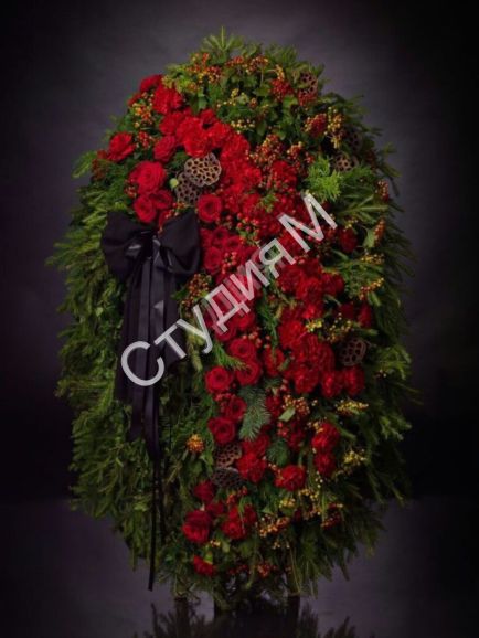 Венки из живых цветов №1 (180-200 см)