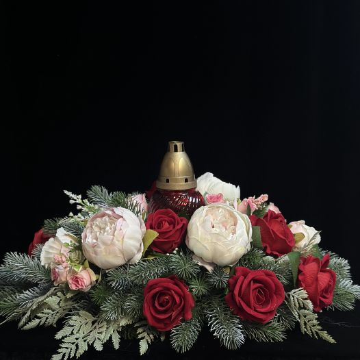 Траурная композиция с лампадой №2