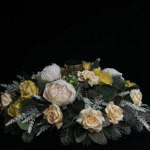 Траурная композиция с лампадой №6